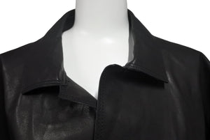 極美品 eYe JUNYA WATANABE MAN アイジュンヤワタナベマン Levi’s リーバイス Wネームレザージャケット WN-J914-100 サイズXL ブラック 中古 4c069201