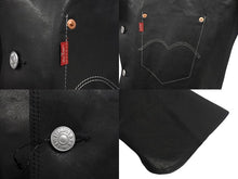 Load image into Gallery viewer, 極美品 eYe JUNYA WATANABE MAN アイジュンヤワタナベマン Levi’s リーバイス Wネームレザージャケット WN-J914-100 サイズXL ブラック 中古 4c069201