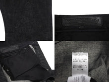 Load image into Gallery viewer, 新品未使用 CHROME HEARTS クロムハーツ フレアニー スターパッチ デニムパンツ サイズ36 ブラック コットン シルバー925 レザー 中古 4c069202