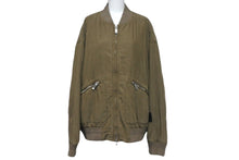 Load image into Gallery viewer, 極美品 DIOR ディオール STONE ISLAND ストーンアイランド ボンバージャケット 493C401A6263 サイズ54 ブラウン シルク ナイロン 中古 4c069205