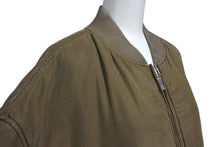 Load image into Gallery viewer, 極美品 DIOR ディオール STONE ISLAND ストーンアイランド ボンバージャケット 493C401A6263 サイズ54 ブラウン シルク ナイロン 中古 4c069205