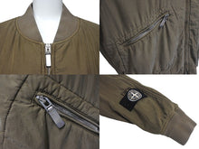 Load image into Gallery viewer, 極美品 DIOR ディオール STONE ISLAND ストーンアイランド ボンバージャケット 493C401A6263 サイズ54 ブラウン シルク ナイロン 中古 4c069205