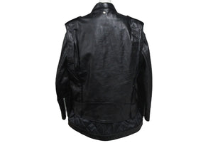 SACAI × Schott サカイ×ショット ダブルライダースジャケット 22-02875M サイズ4 ブラック ワンスター牛革 22AW 美品 中古 4c069206 