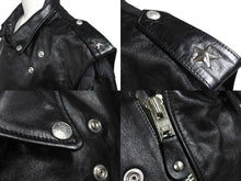 画像をギャラリービューアに読み込む, SACAI × Schott サカイ×ショット ダブルライダースジャケット 22-02875M サイズ4 ブラック ワンスター牛革 22AW 美品 中古 4c069206 