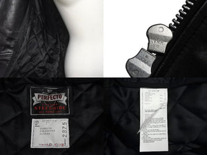 SACAI × Schott サカイ×ショット ダブルライダースジャケット 22-02875M サイズ4 ブラック ワンスター牛革 22AW 美品 中古 4c069206 