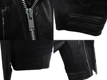 Load image into Gallery viewer, 極美品 UNDERCOVER ISM アンダーカバーイズム 後SWEAT切替レザー ライダースジャケット UI2B4205 サイズ4 牛革 ブラック 22AW 中古 4c069207