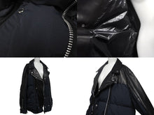 画像をギャラリービューアに読み込む, 極美品 SACAI × UNDERCOVER サカイ × アンダーカバー ダブルライダースジャケット UCZ9203 サイズ4 牛革 ポリエステル ブラック 中古 4c069210 