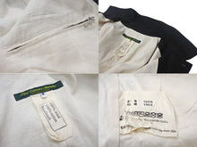 Load image into Gallery viewer, 極美品 Paul Harnden ポールハーデン マックコート ジャケット サイズM ストライプ 比翼ボタン ブラック ウール 中古 4c069213