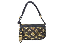 Load image into Gallery viewer, 新品同様 LOUIS VUITTON ルイヴィトン ミニポシェットアクセソワール アクセサリーポーチ M60125 モノグラムエクリプス スパンコール 中古 4c069218