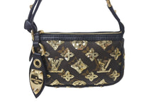 Load image into Gallery viewer, 新品同様 LOUIS VUITTON ルイヴィトン ミニポシェットアクセソワール アクセサリーポーチ M60125 モノグラムエクリプス スパンコール 中古 4c069218