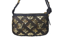 Load image into Gallery viewer, 新品同様 LOUIS VUITTON ルイヴィトン ミニポシェットアクセソワール アクセサリーポーチ M60125 モノグラムエクリプス スパンコール 中古 4c069218