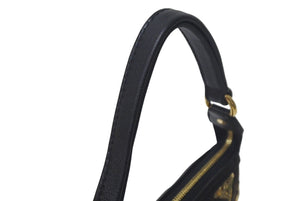 新品同様 LOUIS VUITTON ルイヴィトン ミニポシェットアクセソワール アクセサリーポーチ M60125 モノグラムエクリプス スパンコール 中古 4c069218