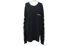 Load image into Gallery viewer, CHROME HEARTS クロムハーツ 長袖Ｔシャツ サイズXL CHプラス スクロールロゴ プリント ブラック ホワイト 良品 中古 4c069220