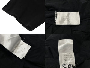 CHROME HEARTS クロムハーツ 長袖Ｔシャツ サイズXL CHプラス スクロールロゴ プリント ブラック ホワイト 良品 中古 4c069220