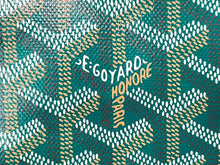 Load image into Gallery viewer, 新品未使用 GOYARD ゴヤール サンルイPM バッグ トートバッグ STLOUIPMLTY09CL09P PVC レザー ヘリンボーン グリーン 中古 4c069222