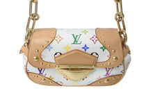 Load image into Gallery viewer, LOUIS VUITTON ルイヴィトン マリリンPM ハンドバッグ M40127 モノグラム マルチカラー ホワイト ゴールド金具 村上隆 美品 中古 4c069224