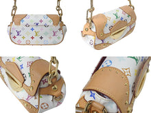 Load image into Gallery viewer, LOUIS VUITTON ルイヴィトン マリリンPM ハンドバッグ M40127 モノグラム マルチカラー ホワイト ゴールド金具 村上隆 美品 中古 4c069224