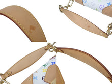 Load image into Gallery viewer, LOUIS VUITTON ルイヴィトン マリリンPM ハンドバッグ M40127 モノグラム マルチカラー ホワイト ゴールド金具 村上隆 美品 中古 4c069224