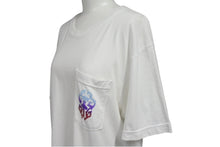 Load image into Gallery viewer, CHROME HEARTS クロムハーツ グラデーション ダガープリント 半袖Ｔシャツ サイズM ホースシュー ホワイト コットン 美品 中古 4c069225