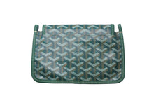 Load image into Gallery viewer, 新品未使用 GOYARD ゴヤール プリュメ ポーチウォレット ショルダーバッグ グリーン PVC レザー シルバー金具 中古 4c069233
