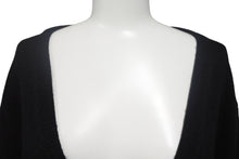 Load image into Gallery viewer, CHROME HEARTS クロムハーツ クロスパッチ カーディガン ブラック CHクロス カシミヤ カーフスキン サイズM 美品 中古 4c069238
