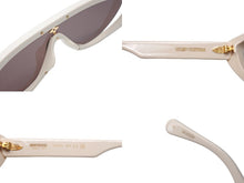 Load image into Gallery viewer, 極美品 LOUIS VUITTON ルイヴィトン サングラス LV スプリット Z2218U アイボリー アセテート サイズ132□00 135 中古 4c069239