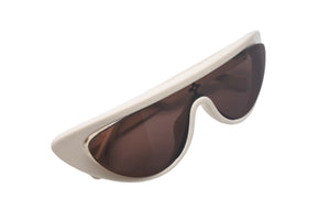 極美品 LOUIS VUITTON ルイヴィトン サングラス LV スプリット Z2218U アイボリー アセテート サイズ132□00 135 中古 4c069239