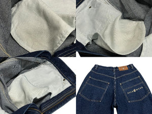 Rocawear ロカウェア デニム ブルー コットン 100% 刺繍 サイズ32 w34 美品 中古 4c069240
