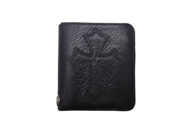 CHROME HEARTS クロムハーツ DR DIGIACOMO 二つ折り財布 ブラック レザー シルバー925 シルバー金具 美品 中古 4c069247