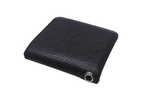 CHROME HEARTS クロムハーツ DR DIGIACOMO 二つ折り財布 ブラック レザー シルバー925 シルバー金具 美品 中古 4c069247