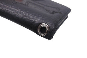 CHROME HEARTS クロムハーツ DR DIGIACOMO 二つ折り財布 ブラック レザー シルバー925 シルバー金具 美品 中古 4c069247