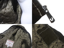 Load image into Gallery viewer, TRUE RELIGION トゥルーレリジョン コーデュロイフードジャケット サイズL オリーブ コットン 刺繍 美品 中古 4c069248