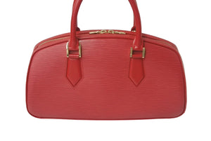 LOUIS VUITTON ルイヴィトン ジャスミン M52087 ハンドバッグ レッド ゴールド金具 エピレザー 美品 中古 4c069259
