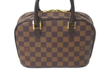 Load image into Gallery viewer, LOUIS VUITTON ルイヴィトン サリア ミニ ハンドバッグ ダミエ ブラウン N51286 PVCレザー 美品 中古 4c069260