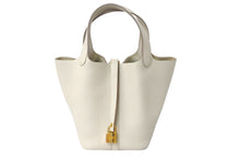 Load image into Gallery viewer, HERMES エルメス ピコタンロックPM U刻印 18 トリヨンクレマンス ナタ ハンドバッグ 美品 中古 4c069265
