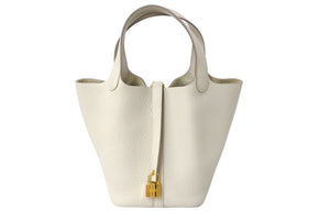 HERMES エルメス ピコタンロックPM U刻印 18 トリヨンクレマンス ナタ ハンドバッグ 美品 中古 4c069265