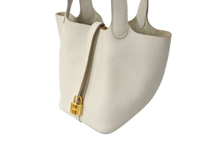 HERMES エルメス ピコタンロックPM U刻印 18 トリヨンクレマンス ナタ ハンドバッグ 美品 中古 4c069265