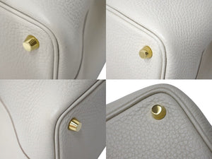 HERMES エルメス ピコタンロックPM U刻印 18 トリヨンクレマンス ナタ ハンドバッグ 美品 中古 4c069265