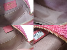 Load image into Gallery viewer, 極美品 CHANEL シャネル シャネル19 ラウンド チェーンショルダーバッグ 30番台 ツイード ピンク オレンジ ココマーク 中古 4c069269
