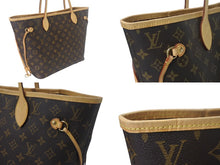 Load image into Gallery viewer, 極美品 LOUIS VUITTON ルイヴィトン モノグラム ネヴァーフルMM M40995 ブラウン PVC レザー 中古 4c069270
