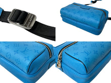 Load image into Gallery viewer, LOUIS VUITTON ルイヴィトン タイガラマ アウトドア メッセンジャーPM ショルダーバッグ M30429 ブルー ブラック 美品 中古 4c069282