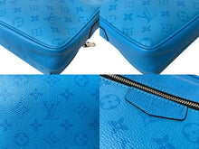 Load image into Gallery viewer, LOUIS VUITTON ルイヴィトン タイガラマ アウトドア メッセンジャーPM ショルダーバッグ M30429 ブルー ブラック 美品 中古 4c069282