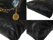 Load image into Gallery viewer, 極美品 CHANEL シャネル シャネル22 ハンドバッグ AS3261 ランダム番台 シャイニー カーフスキン ゴールド金具 中古 4c069292