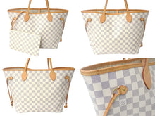 Load image into Gallery viewer, LOUIS VUITTON 新型 ルイヴィトン ネヴァーフルMM ハンドバッグ N41361 ダミエアズールキャンバス ホワイト 美品 中古 4c069293