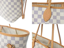 Load image into Gallery viewer, LOUIS VUITTON 新型 ルイヴィトン ネヴァーフルMM ハンドバッグ N41361 ダミエアズールキャンバス ホワイト 美品 中古 4c069293