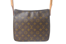 Load image into Gallery viewer, LOUIS VUITTON ルイヴィトン モノグラム ルーピングMM ハンドバッグ M51146 ゴールド金具 ブラウン ロゴ ワンショルダー 美品 中古 4c069294