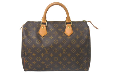 LOUIS VUITTON ルイ ヴィトン スピーディ30 ハンドバッグ M41526 旧型 モノグラムキャンバス ブラウン 美品 中古 4c069301