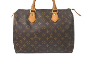 LOUIS VUITTON ルイ ヴィトン スピーディ30 ハンドバッグ M41526 旧型 モノグラムキャンバス ブラウン 美品 中古 4c069301
