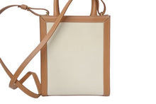 Load image into Gallery viewer, 極美品 CELINE セリーヌ ミニバーティカルカバ 2WAYショルダーバッグ 193302BNZ.02NT コットンキャンバス レザー ベージュ 中古 4c069303