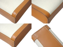 Load image into Gallery viewer, 極美品 CELINE セリーヌ ミニバーティカルカバ 2WAYショルダーバッグ 193302BNZ.02NT コットンキャンバス レザー ベージュ 中古 4c069303